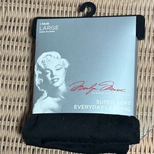 Marilyn Monroe Black Super Soft Leggings. Size L. New in Package